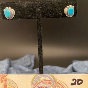 Sterling Silver and Turquoise Earrings